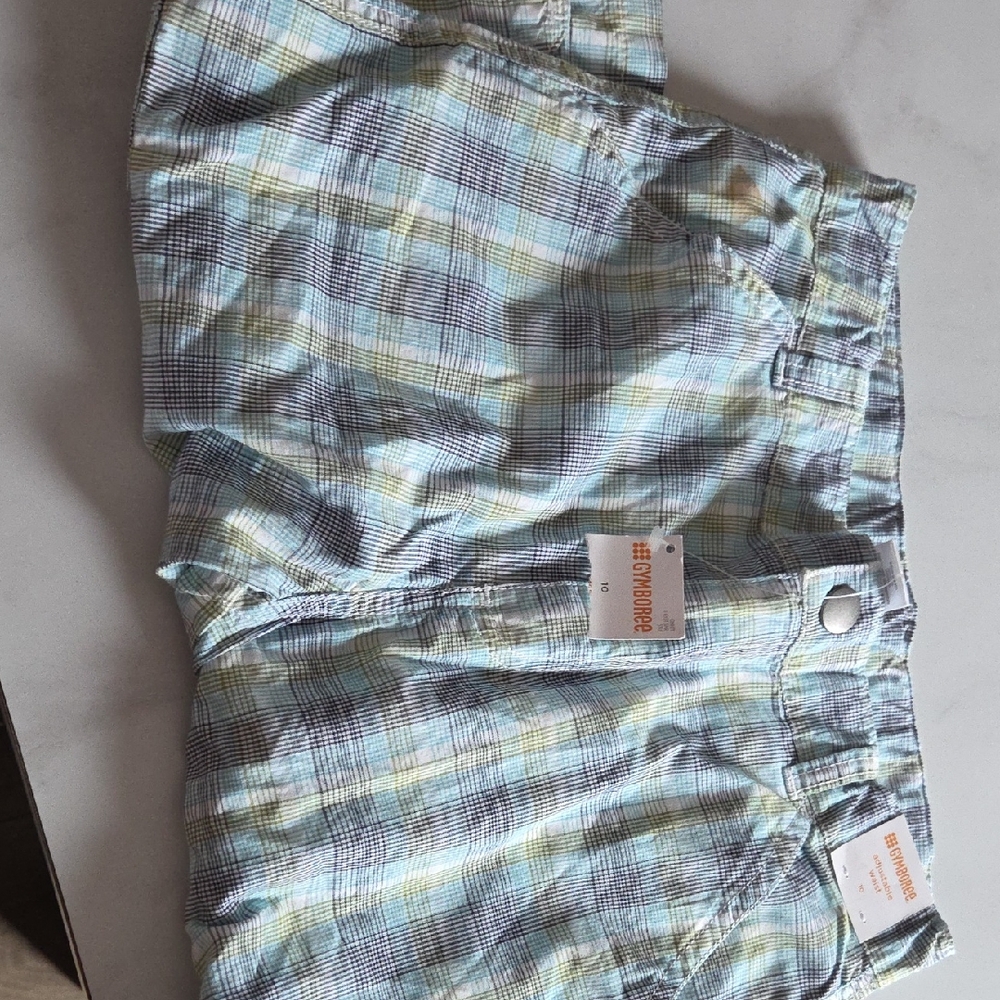 Gymboree Plaid Shorts - Blue and Yellow